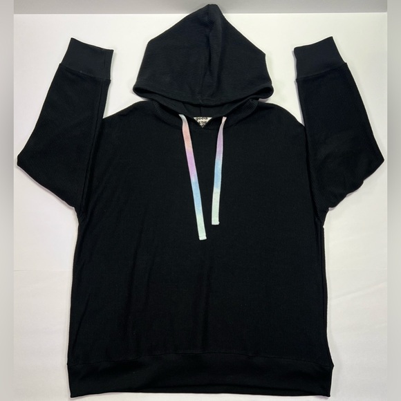 Jadelynn Brooke Corded Hoodie - black, XL - Picture 2 of 7
